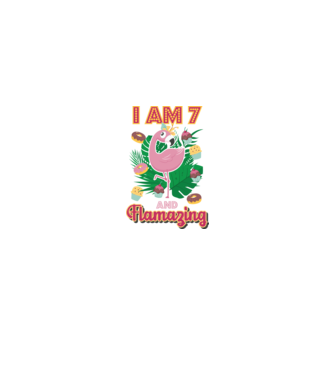 FLAMAZING SZÜLINAPOS 7 éves minta fehér pólón