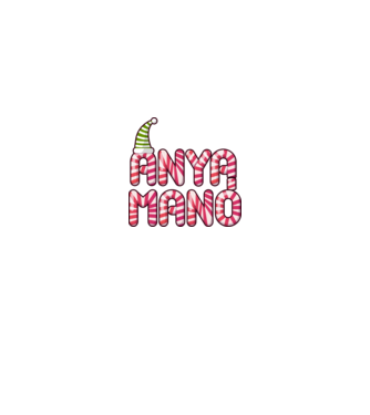 Anya Manó minta fekete pólón