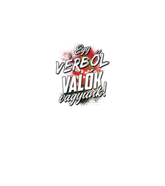 Egy vérből valók vagyunk minta fekete pólón