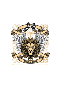 KINGS ARE BORN 1985 - JÚLIUS minta fekete pólón