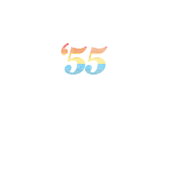 Retro születésnap 1955 minta fekete pólón