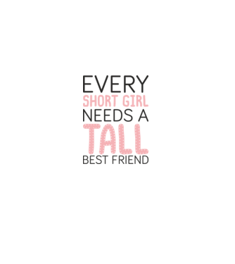 Tall Friend minta fehér pólón