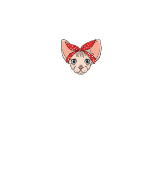 sphynx mom minta fekete pólón