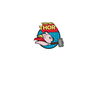ThisNoThor minta fehér pólón