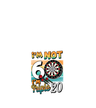 Darts Birthday 60 years old minta fehér pólón