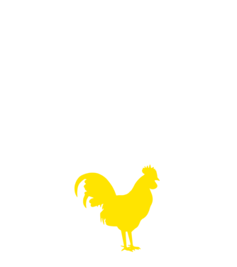 Kakas minta fehér pólón
