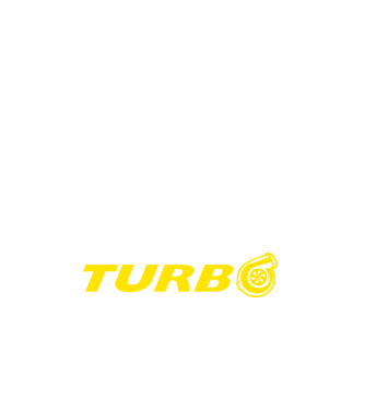 Turbo minta fehér pólón