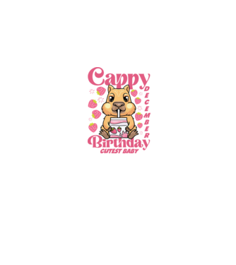 Cappy Birthday December minta szürke pólón