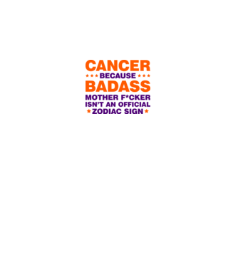 Badass zodiac CANCER minta fehér pólón