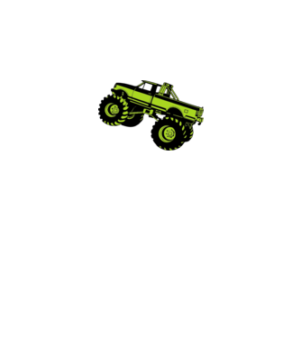 Monster Truck minta fehér pólón