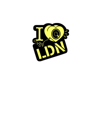 iloveldn_logo minta sötétszürke pólón