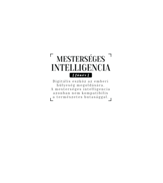 Mesterséges intelligencia meghatározás minta fehér pólón