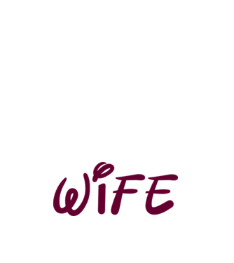 Wife minta fehér pólón