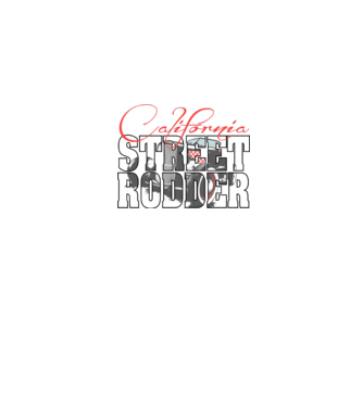 California street rodder minta fekete pólón