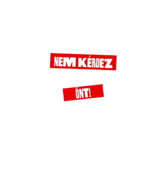 Nem kérdez, önt após minta fekete pólón