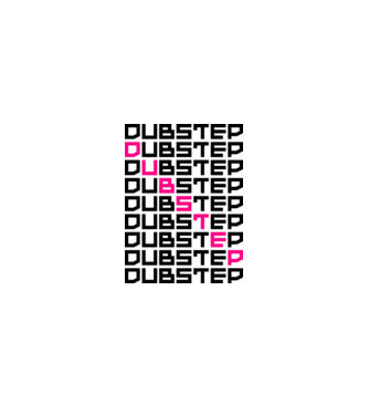 Dubstep Pattern minta sötétkék pólón