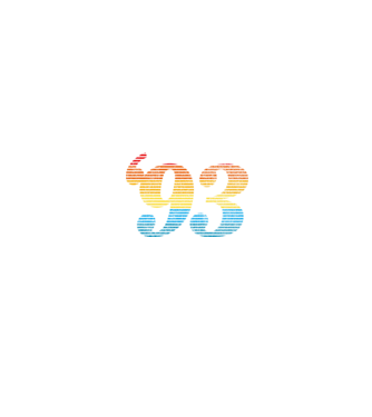 Retro születésnap 1993 minta fehér/piros pólón