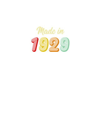 made in 1929 retro minta fekete pólón