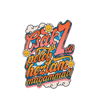 Csak egy pólót hoztam magammal a fesztiválra minta fehér pólón