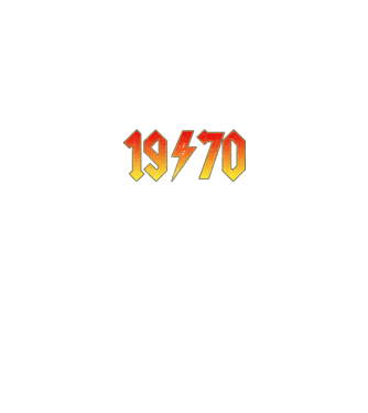 Rock születésnap 1970 JANUÁR minta fekete pólón