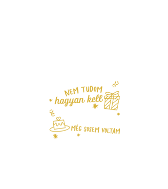 Még sosem voltam 40 éves minta fekete pólón