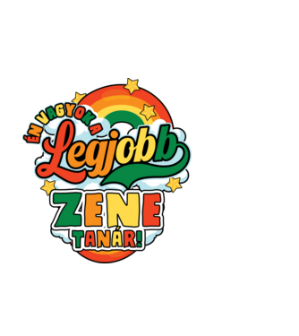 Legjobb zene tanár minta fehér pólón