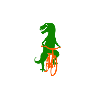 trex bike minta fehér pólón