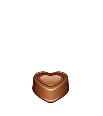 Szívbonbon minta fehér pólón