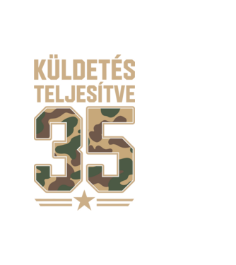 Küldetés teljesítve 35 minta fehér pólón