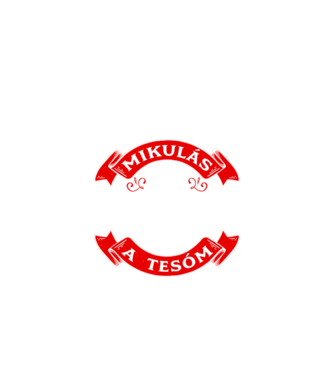 Kedves Mikulás minta fekete pólón