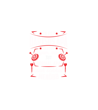 Menő Dartsos apa minta fekete pólón