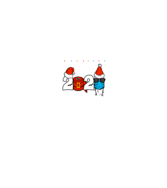 Karácsony 2020 minta fekete pólón
