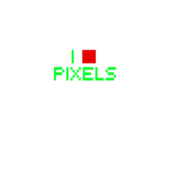 pixels minta fekete pólón