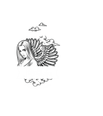 Legszebb szülinapos angyal JÚLIUS minta fekete pólón