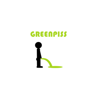 greenpiss minta sötétzöld pólón