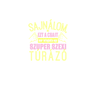 Szexi túrázó minta fekete pólón