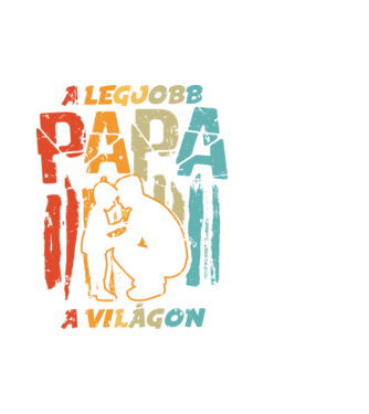 Legjobb PAPA retro minta fehér pólón