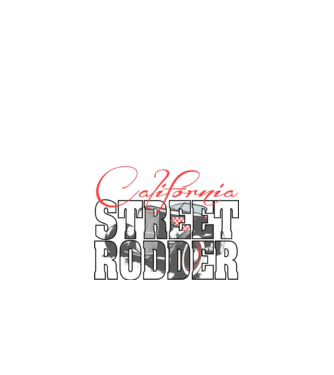 California street rodder minta fekete pólón