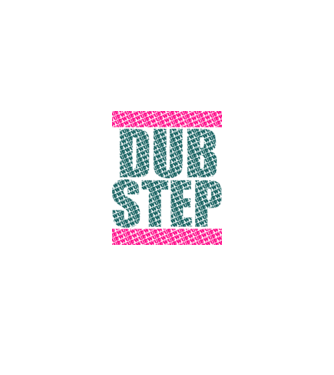 Dubstep minta fehér pólón