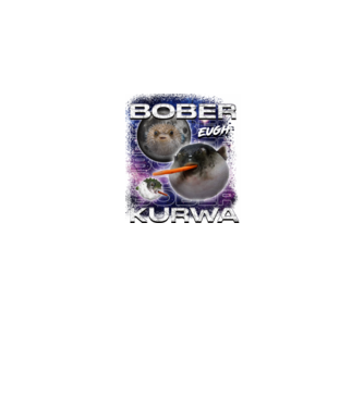 NEMBóber Kurwa pufferfish minta fekete pólón