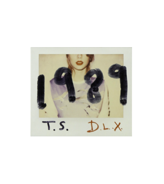Taylor Swift polaroid minta fehér pólón