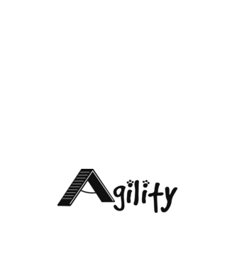 Agility felirat minta világos rózsaszín pólón