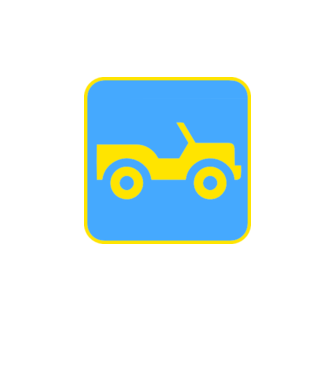 Traktor minta királykék pólón