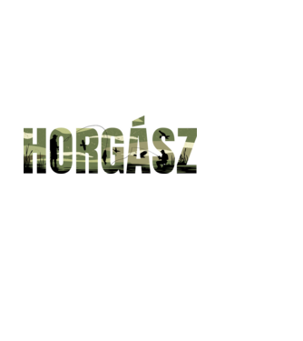HORGÁSZ minta fekete pólón