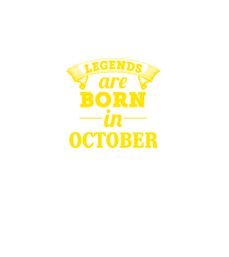 Legends are born in - October minta farmerkék pólón