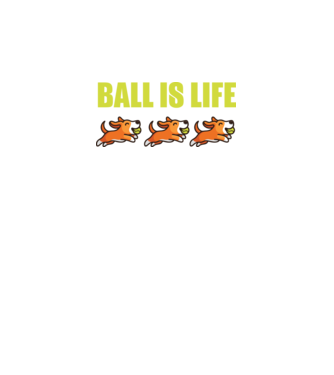 Ball is life minta fekete pólón