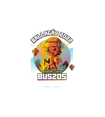 Arcade Jövőbeli szakmás buszos minta fehér pólón