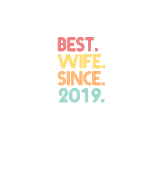 best wife since 2019 retro minta fekete pólón