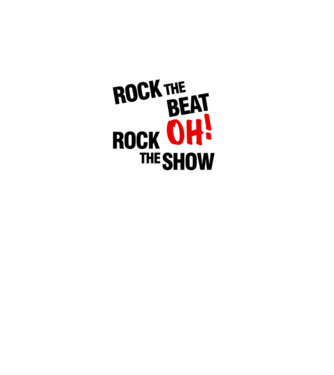 Rock The Beat And Rock The Show minta szürke pólón