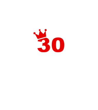 Crown Year - 30 minta fehér pólón